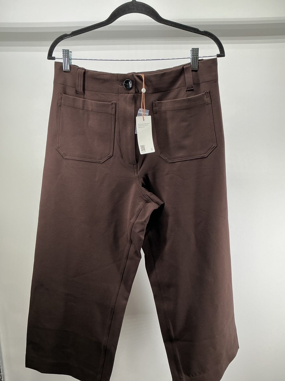 Ultra-Stretch Ponte Cropped Wide Leg Pants - 24"